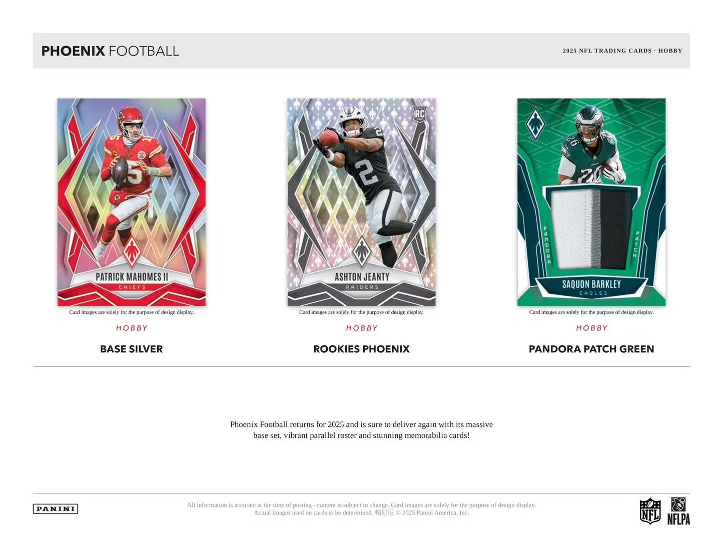 2025 Panini Phoenix Football Hobby Pack (Presell)