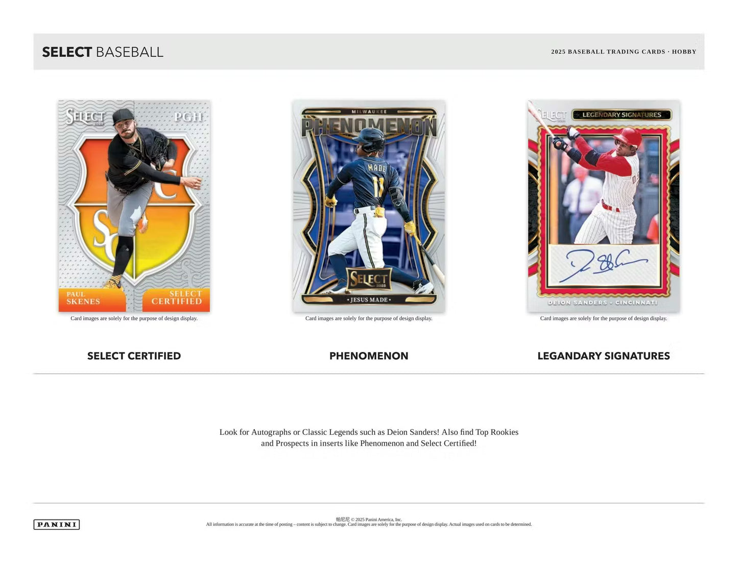 2025 Panini Select Baseball Hobby Pack (Presell)