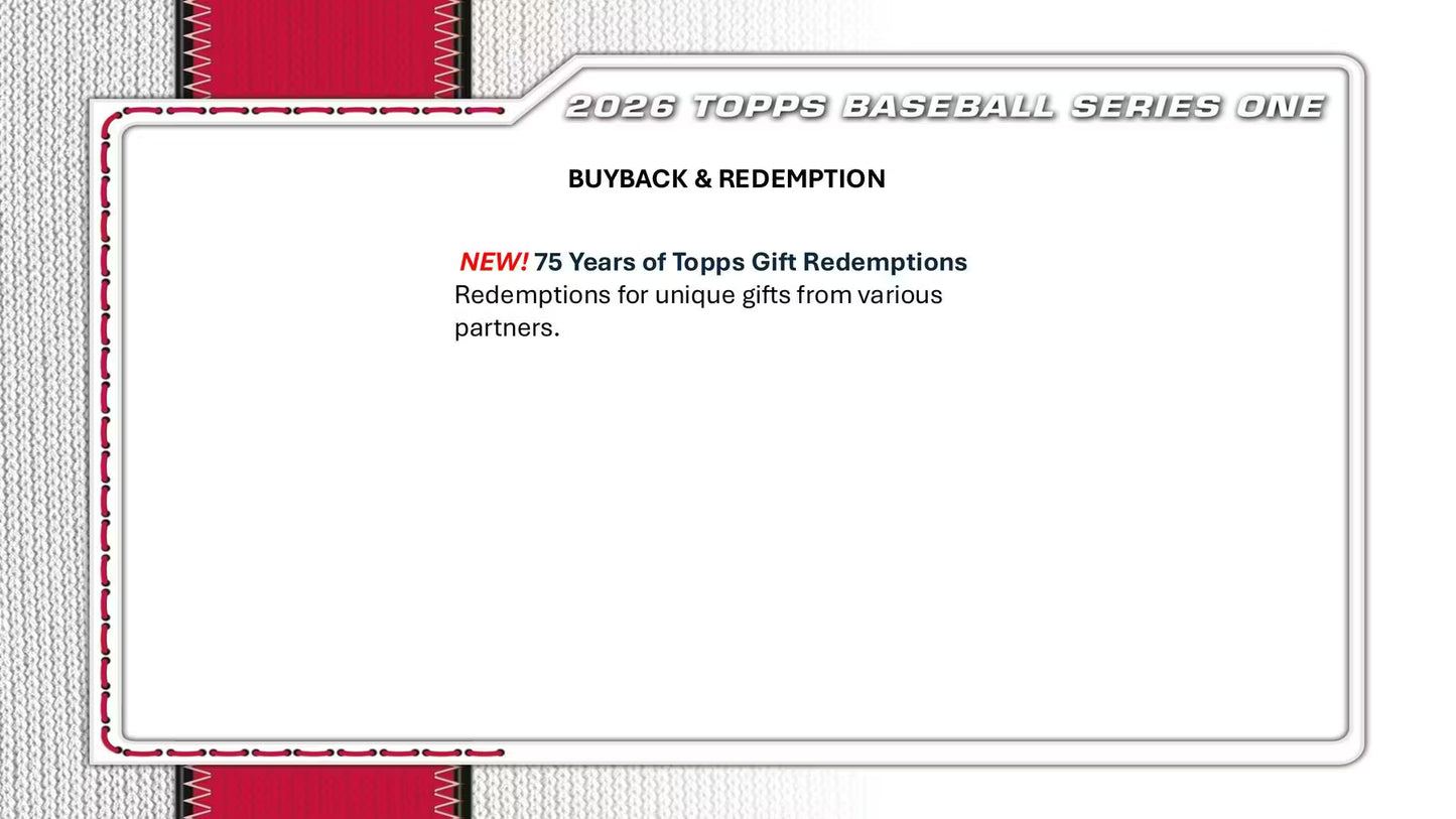 2026 Topps Series 1 Baseball Hobby Pack (Presell)