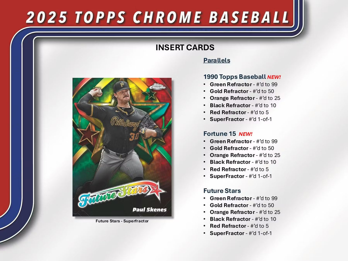 2025 Topps Chrome Baseball Hobby 5-Pack Bundle