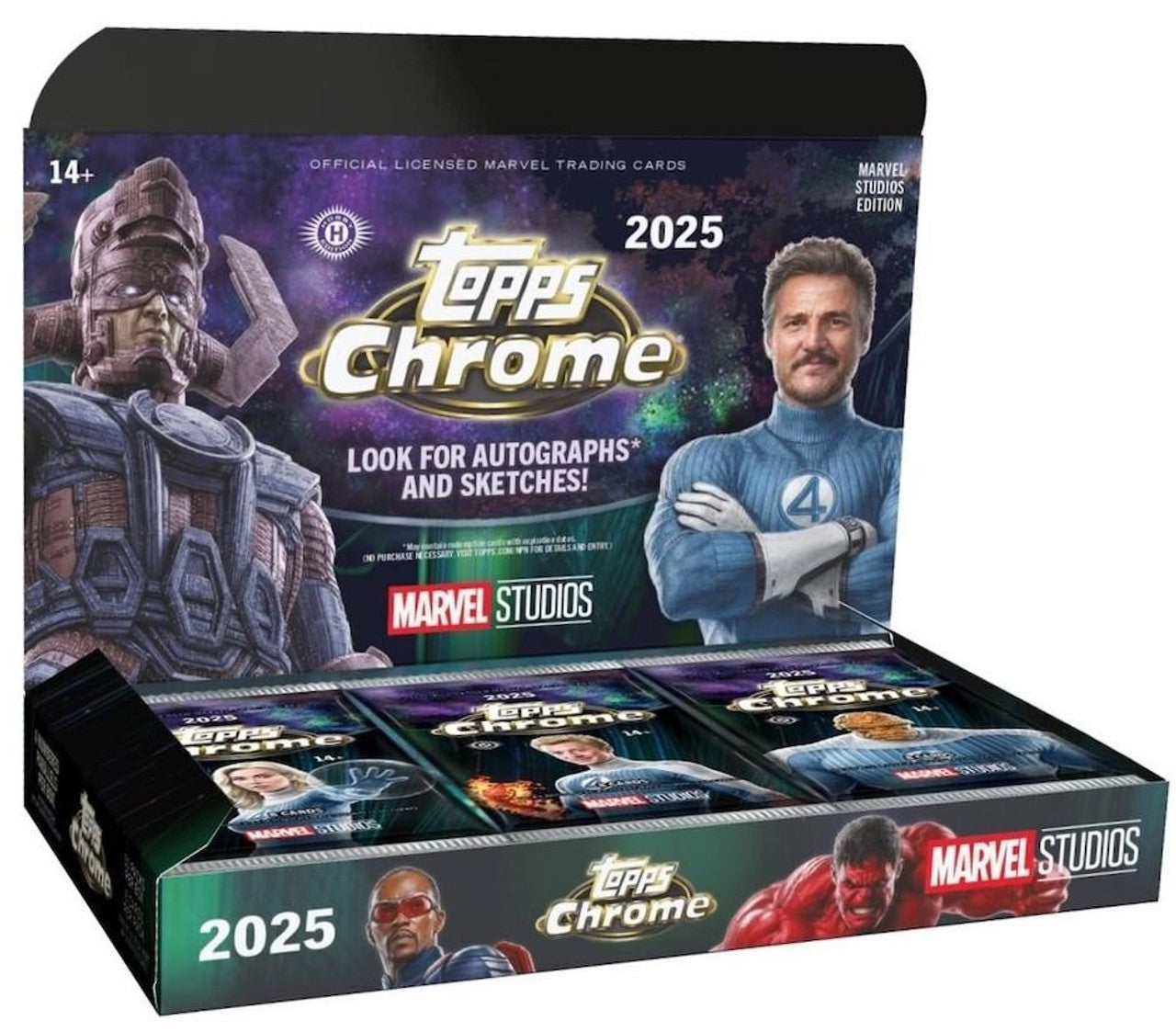 2025 Topps Marvel Studios Chrome Hobby 3-Pack Bundle (Pre Order)