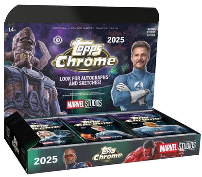 2025 Topps Marvel Studios Chrome Hobby 3-Pack Bundle (Pre Order)