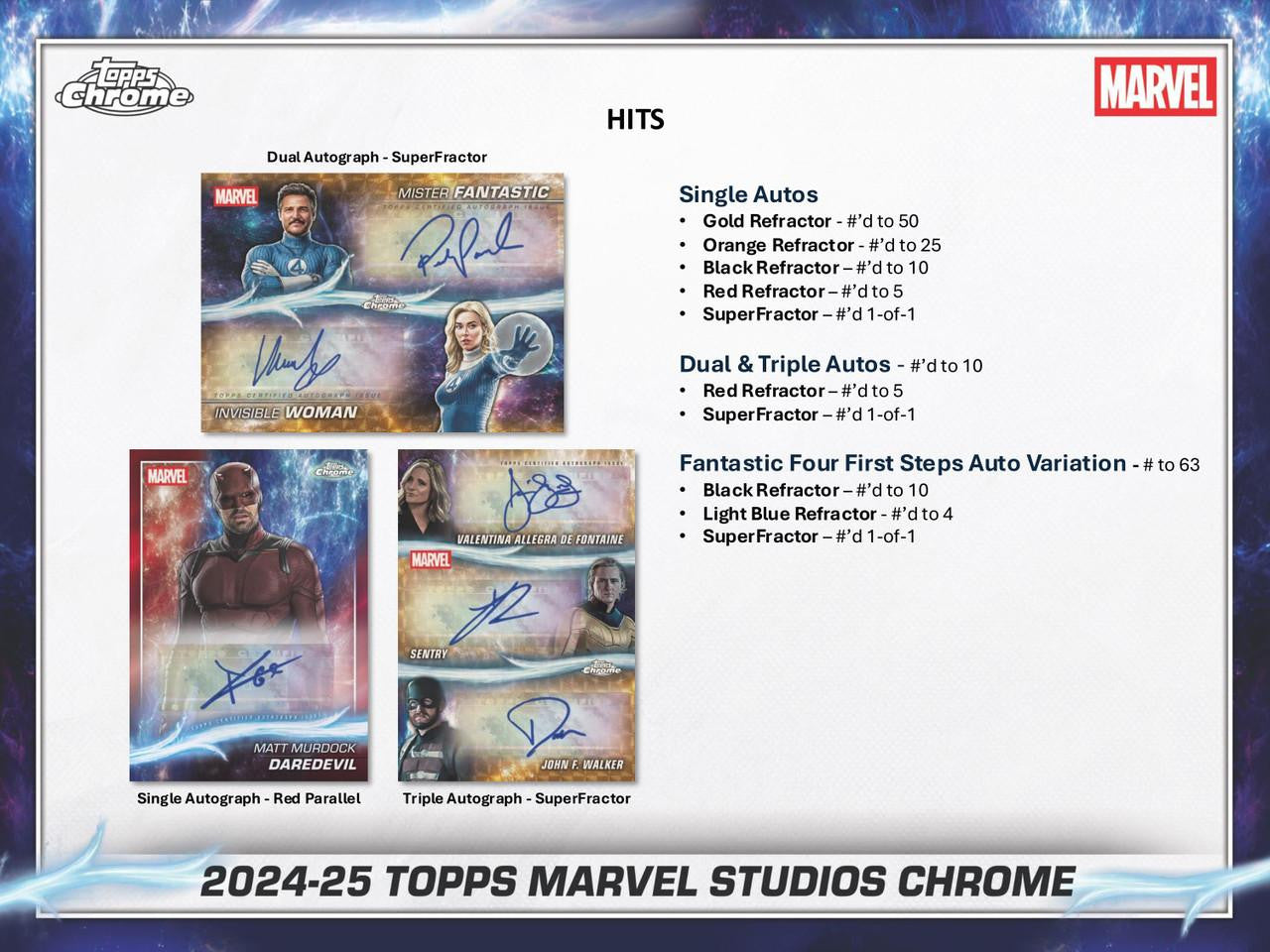 2025 Topps Marvel Studios Chrome Hobby 3-Pack Bundle (Pre Order)