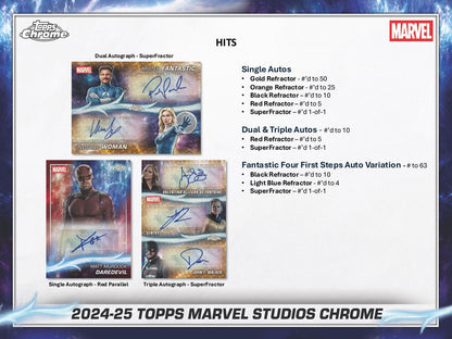 2025 Topps Marvel Studios Chrome Hobby 3-Pack Bundle (Pre Order)