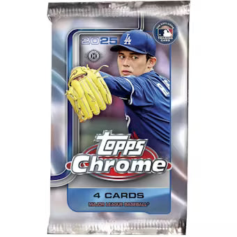 2025 Topps Chrome Baseball Hobby 5-Pack Bundle