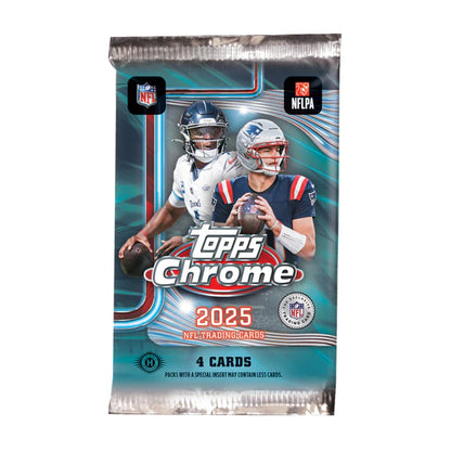 2025 Topps Chrome Football Hobby 3-Pack Bundle