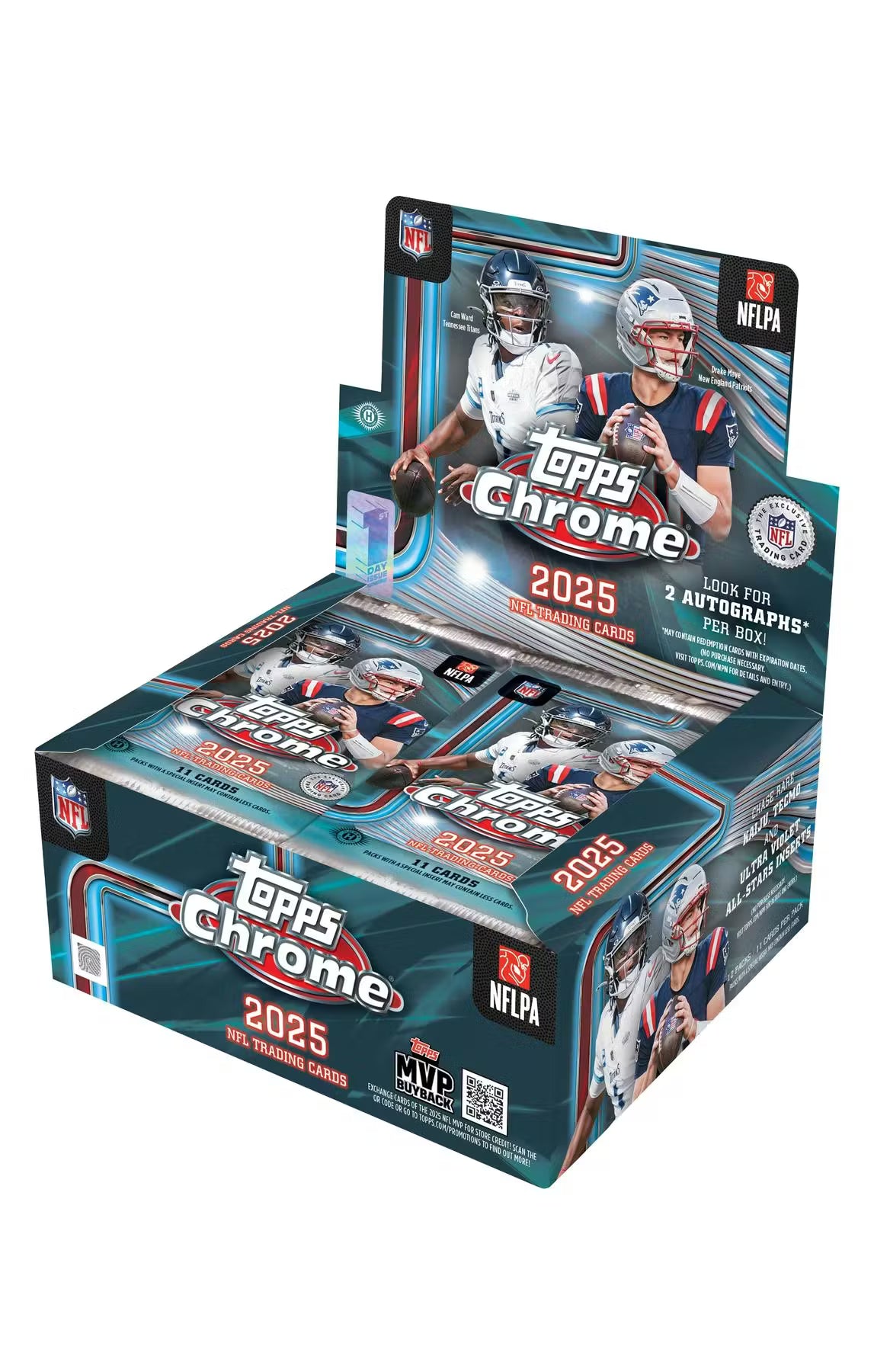 2025 Topps Chrome Football Hobby Pack (Single Pack) (Presell)
