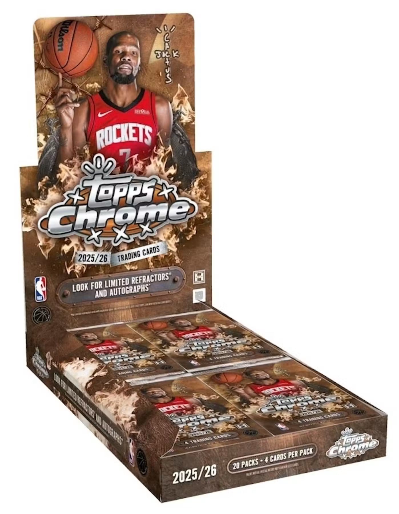 2025/26 Topps Chrome Cactus Jack Basketball Hobby 3-Pack Bundle (Pre Order)