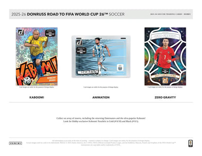 2025/26 Panini Donruss Road to FIFA World Cup Soccer Hobby Pack (Pre Order) (Single Pack)