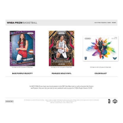 2025 Panini Prizm WNBA Basketball Hobby Pack (Presell) (Single Pack)