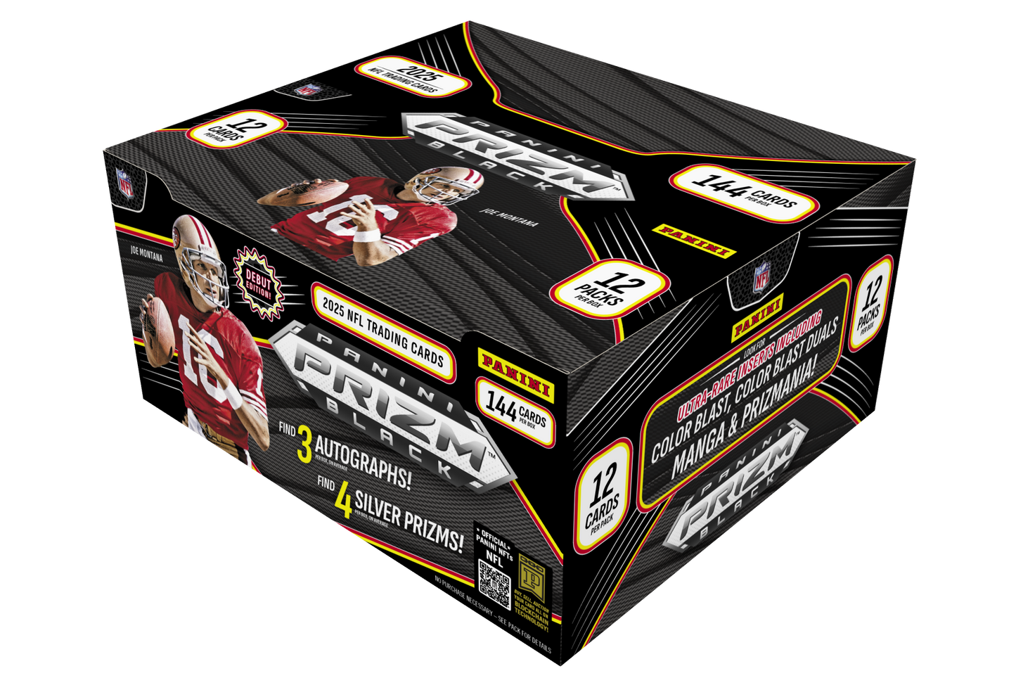 2025 Panini Prizm Black Football Hobby Pack (Presell) (Single Pack)