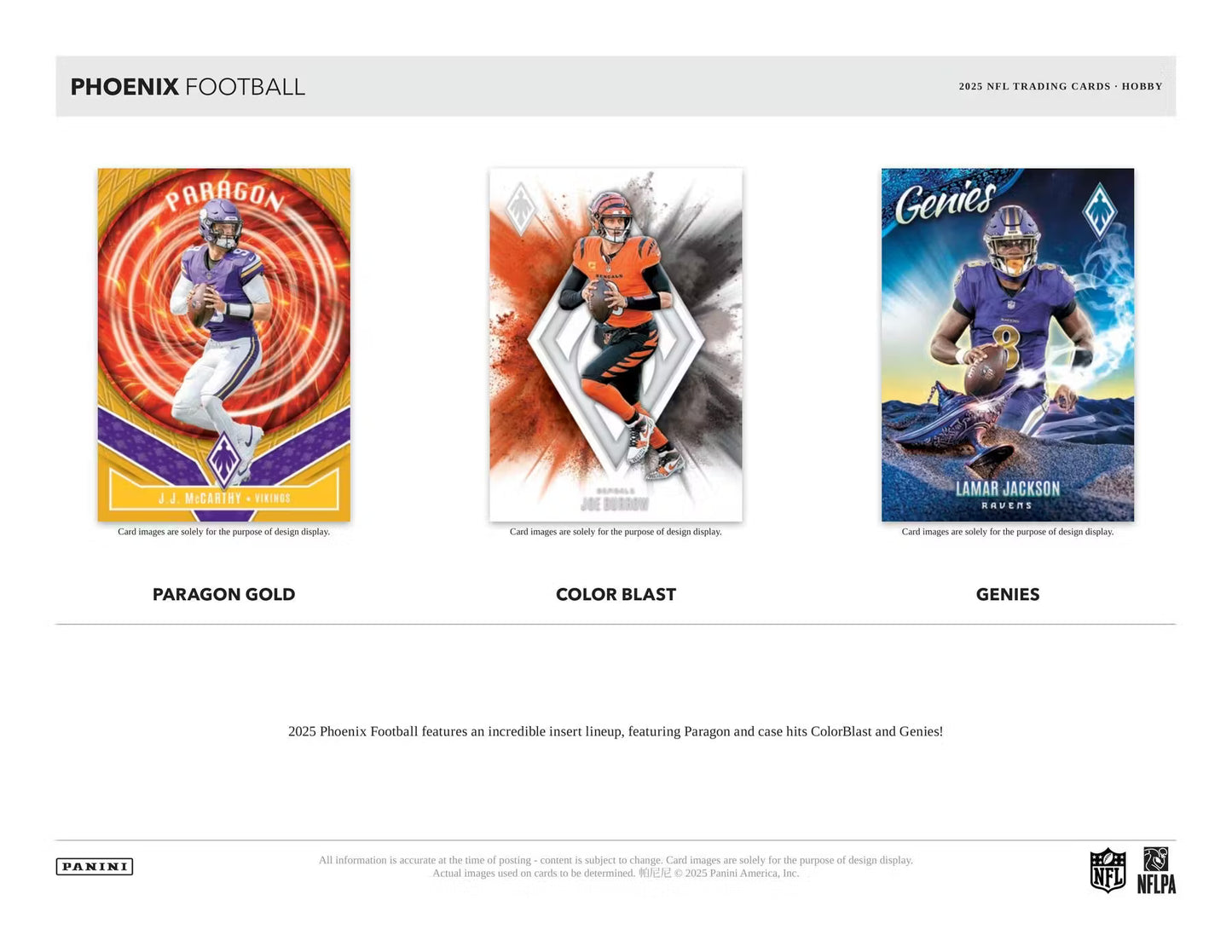 2025 Panini Phoenix Football Hobby 3-Pack Bundle (Presell)