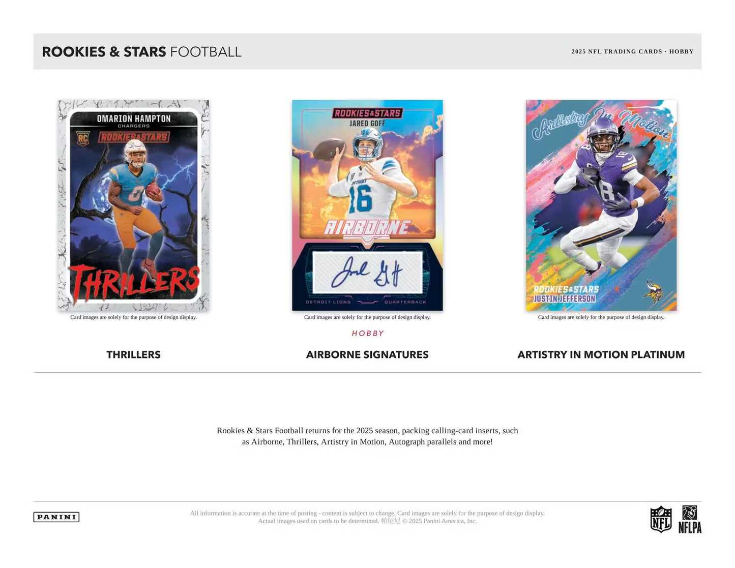 2025 Panini Rookies & Stars Football Hobby Pack (Presell)