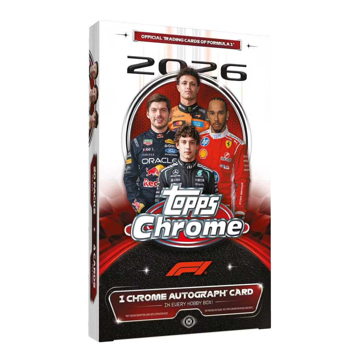 2026 Topps Chrome F1 Formula 1 Single Hobby Pack (Pre Order)