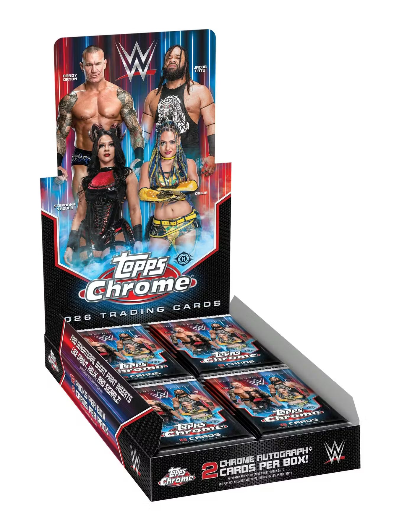 2026 Topps Chrome WWE Wrestling Hobby 3-Pack Bundle (Pre Order)