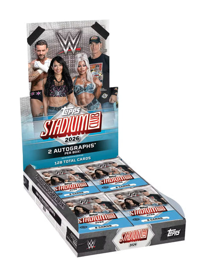 2026 Topps Stadium Club WWE Wrestling Hobby 6-Pack Bundle (Pre Order)