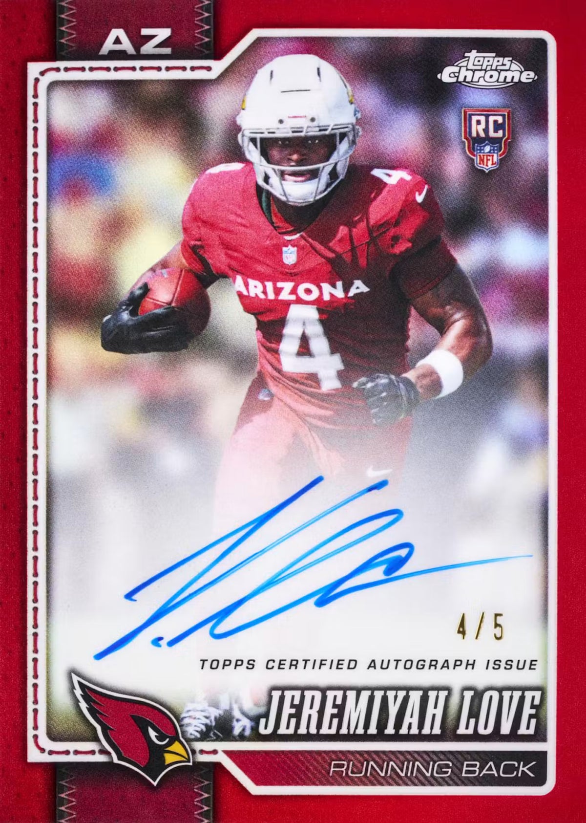 2026 Topps Chrome Football Hobby Pack (Pre Order)