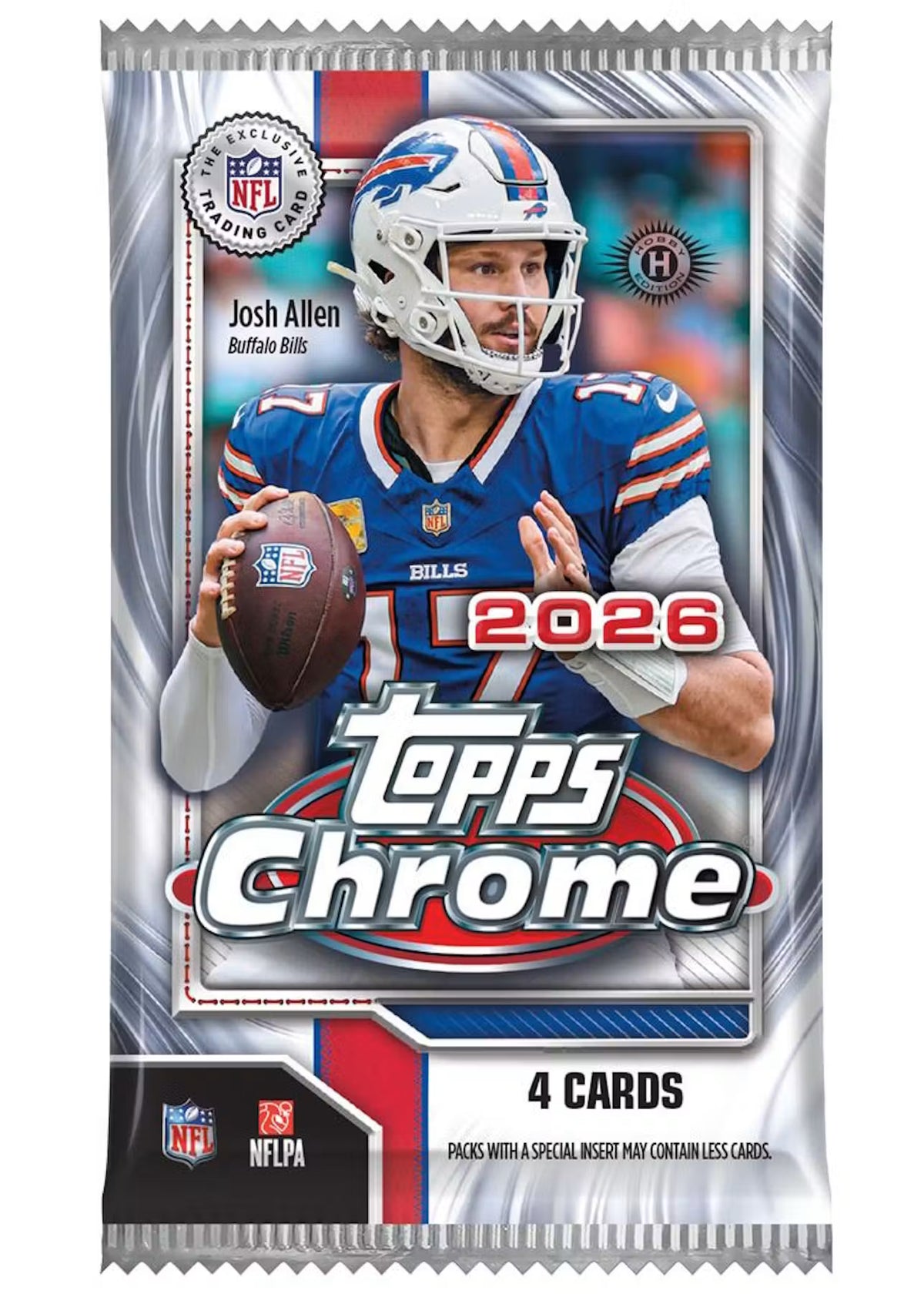 2026 Topps Chrome Football Hobby Pack (Pre Order)