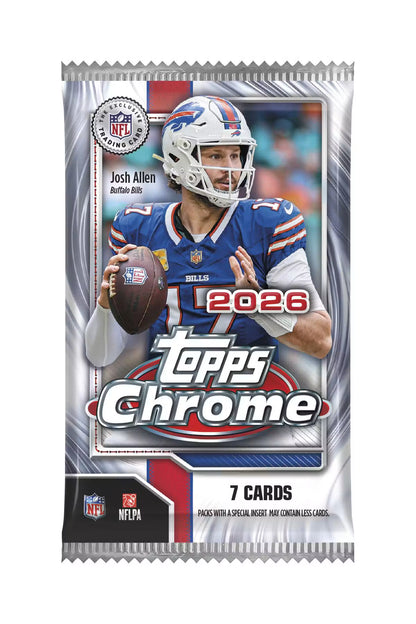 2026 Topps Chrome Football Blaster 10-Pack Bundle  (Pre Order)