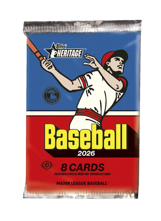 2026 Topps Heritage Baseball Hobby Pack (Presell)