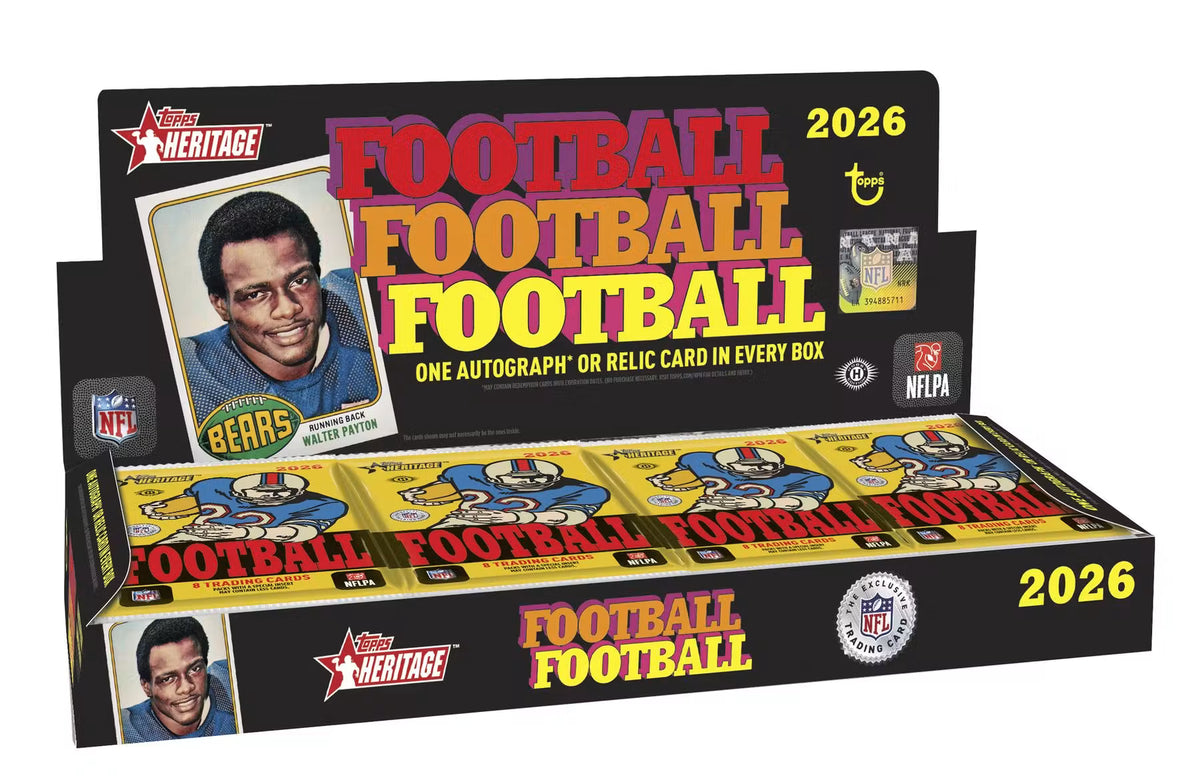 2026 Topps Heritage Football Hobby Single Pack (Pre Order)