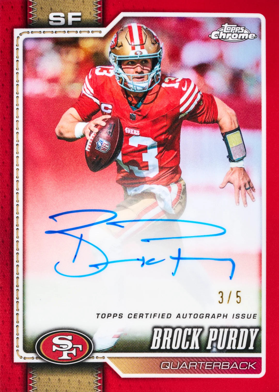 2026 Topps Chrome Football Blaster 10-Pack Bundle  (Pre Order)