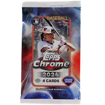 2024 Topps Chrome Update Series Baseball Hobby 5-Pack Bundle