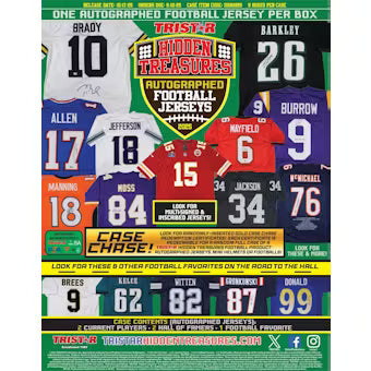 2025 TriStar Autographed Football Jersey Series 2 Hobby Box (Presell)