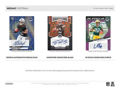 2025 Panini Mosaic Football Hobby 3-Pack Bundle (Presell)