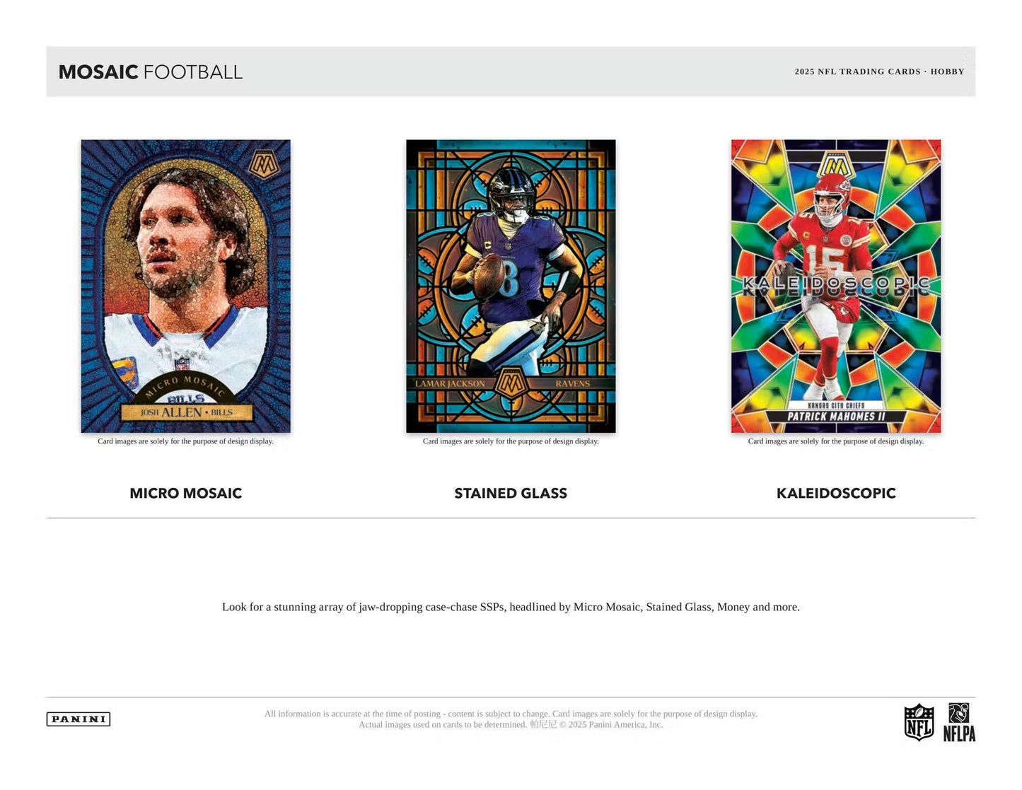 2025 Panini Mosaic Football Hobby 3-Pack Bundle (Presell)