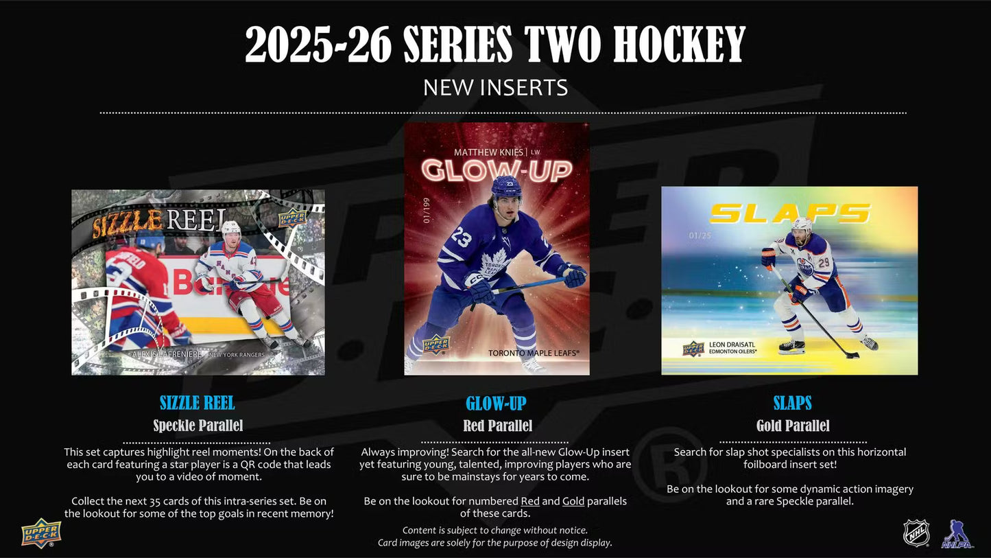 2025/26 Upper Deck Series 2 Hockey Hobby 5-Pack Bundle (Presell)