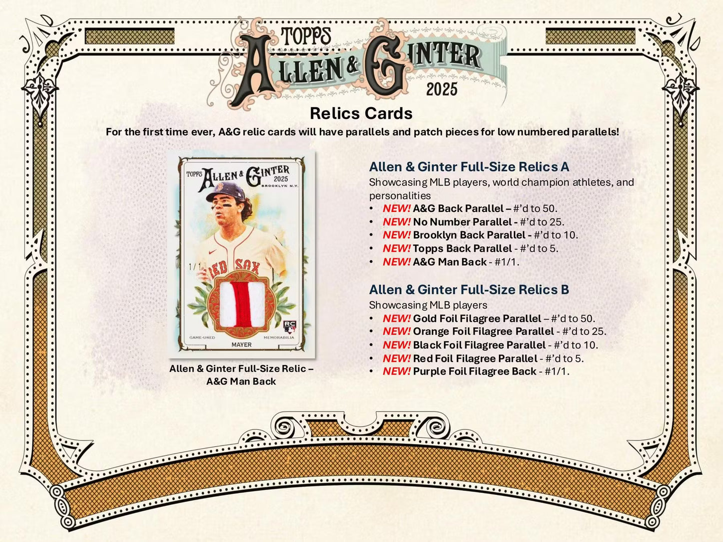 2025 Topps Allen & Ginter Baseball Hobby 5-Pack Bundle (Presell)