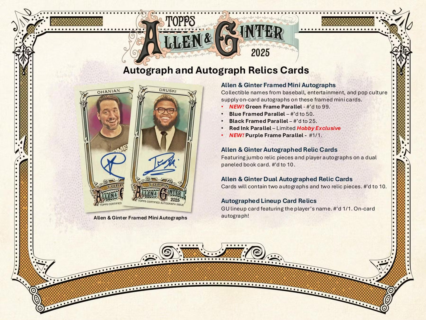 2025 Topps Allen & Ginter Baseball Hobby 5-Pack Bundle (Presell)