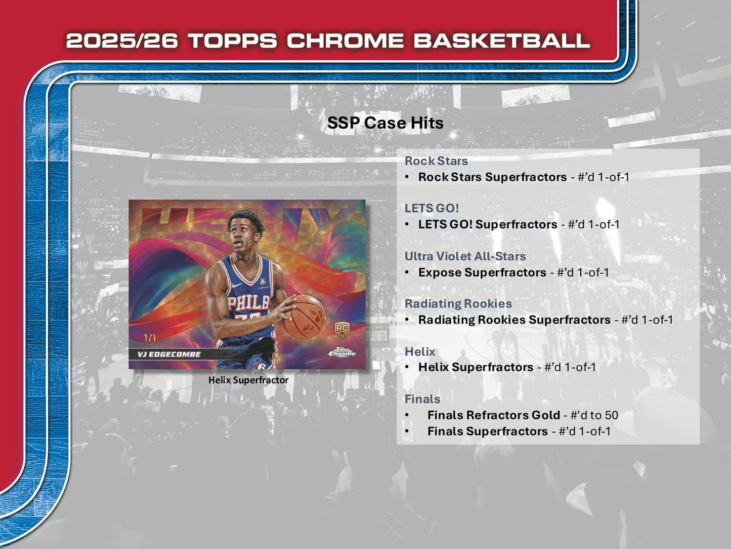 2025/26 Topps Chrome Basketball Hobby Pack (Presell)