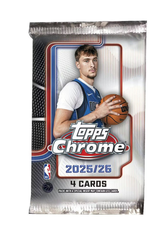 2025/26 Topps Chrome Basketball Hobby Pack (Presell)