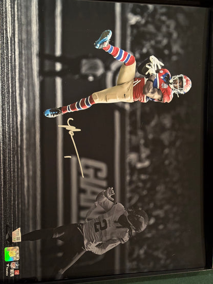 Malik Nabers New York Giants Autographed Fanatics Authentic 16" x 20" Leaping Catch Photograph