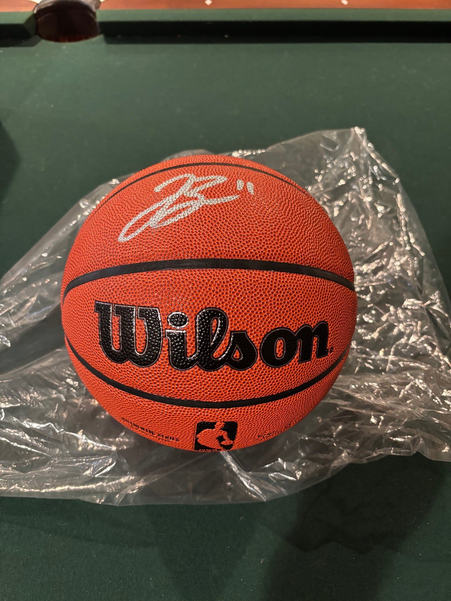 Jalen Brunson New York Knicks Autographed Fanatics Authentic Wilson Authentic Series Indoor/Outdoor Basketball