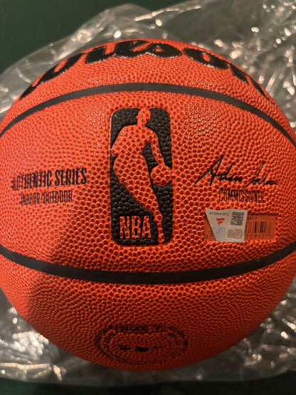 Jalen Brunson New York Knicks Autographed Fanatics Authentic Wilson Authentic Series Indoor/Outdoor Basketball