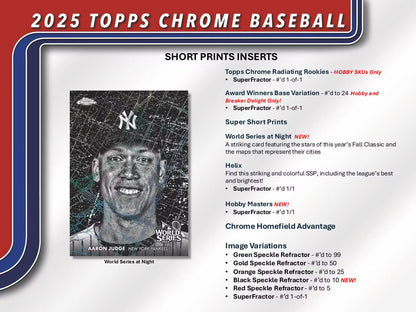 2025 Topps Chrome Baseball Hobby 5-Pack Bundle