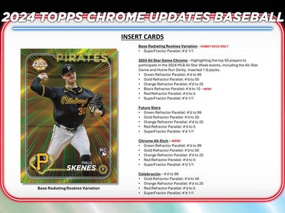 2024 Topps Chrome Update Series Baseball Hobby 5-Pack Bundle