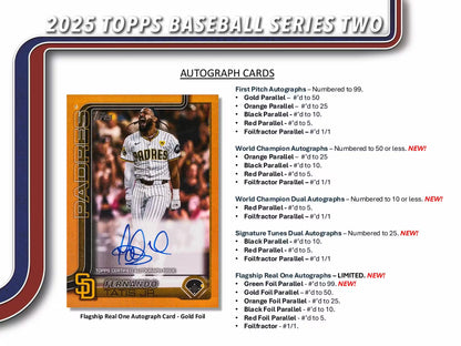 2025 Topps Series 2 Baseball Hobby Pack