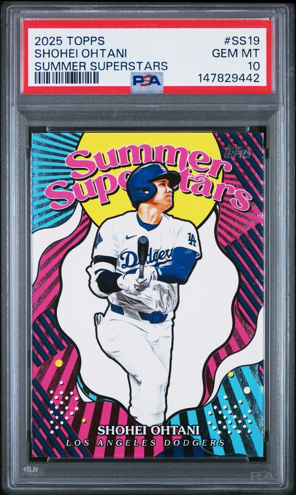 2025 TOPPS SUMMER SUPERSTARS #SS19 SHOHEI OHTANI PSA 10