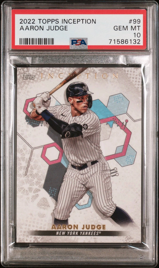 2022 TOPPS INCEPTION #99 AARON JUDGE PSA 10