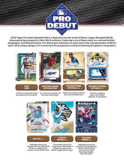 2025 Topps Pro Debut Baseball Hobby Jumbo 3-Pack Bundle (Presell)